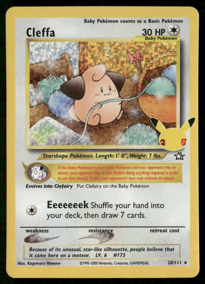 Dette er Cleffa – 20/111, fra Pokémon Celebrations Classic Collection (2021)